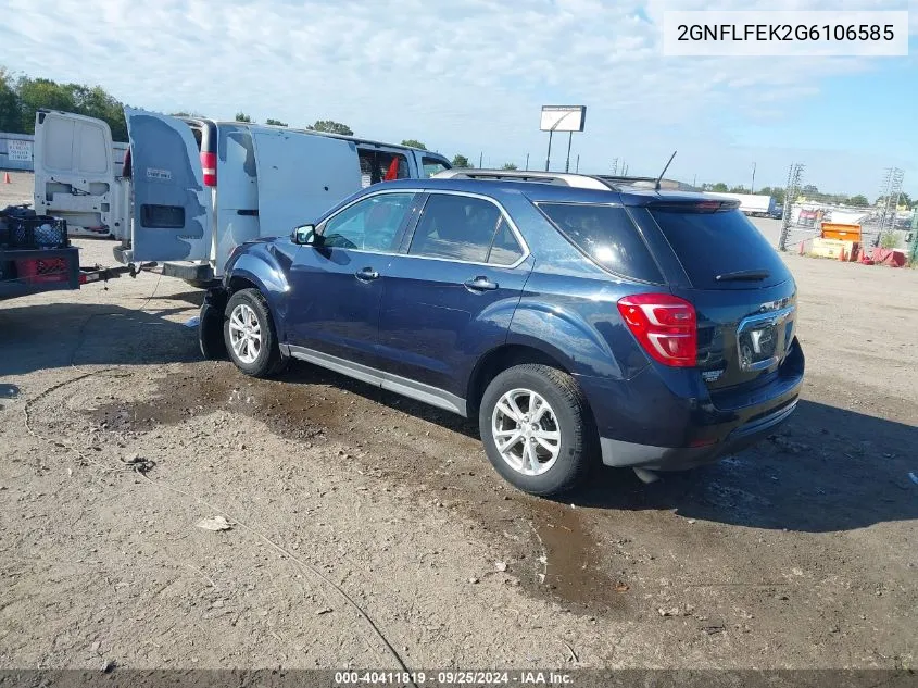 2GNFLFEK2G6106585 2016 Chevrolet Equinox Lt