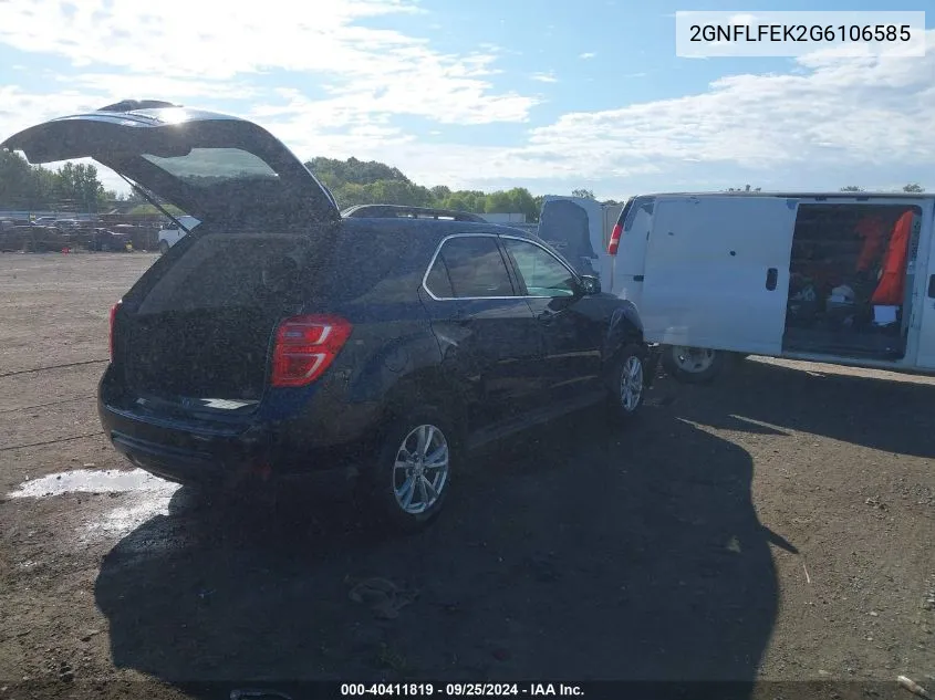 2GNFLFEK2G6106585 2016 Chevrolet Equinox Lt