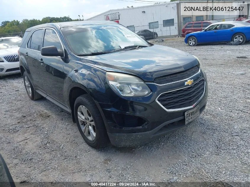 2GNALBEK4G6125447 2016 Chevrolet Equinox Ls