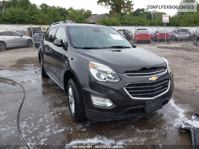 2016 Chevrolet Equinox Lt VIN: 2GNFLFEK8G6336003 Lot: 40421661