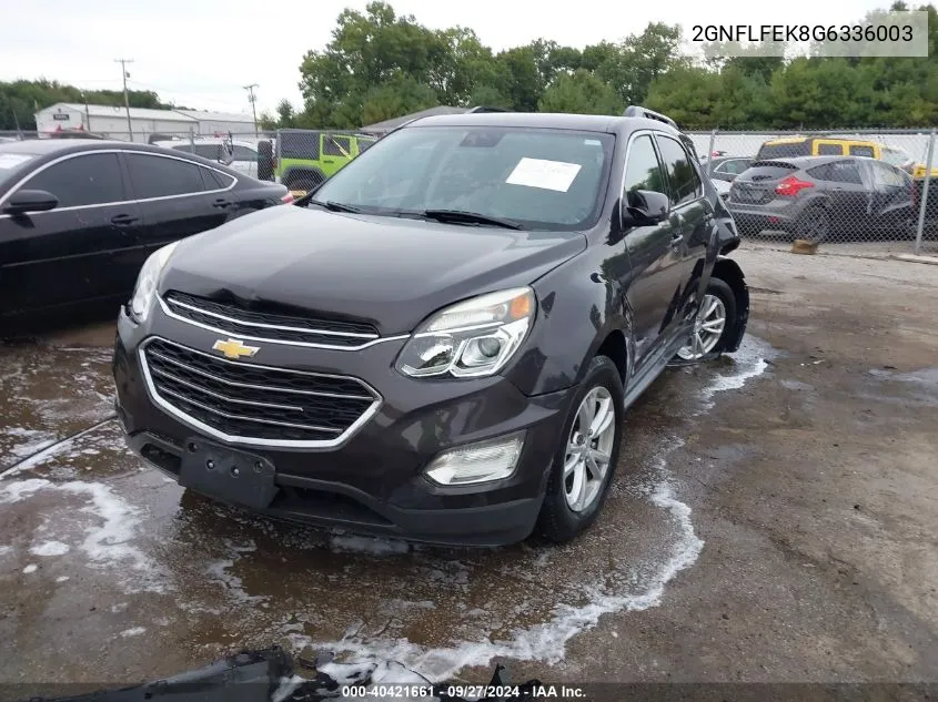 2016 Chevrolet Equinox Lt VIN: 2GNFLFEK8G6336003 Lot: 40421661