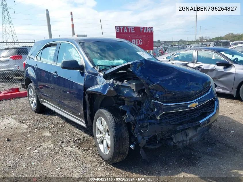 2GNALBEK7G6264827 2016 Chevrolet Equinox Ls