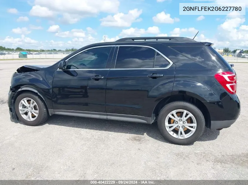 2016 Chevrolet Equinox Lt VIN: 2GNFLFEK2G6227780 Lot: 40422229