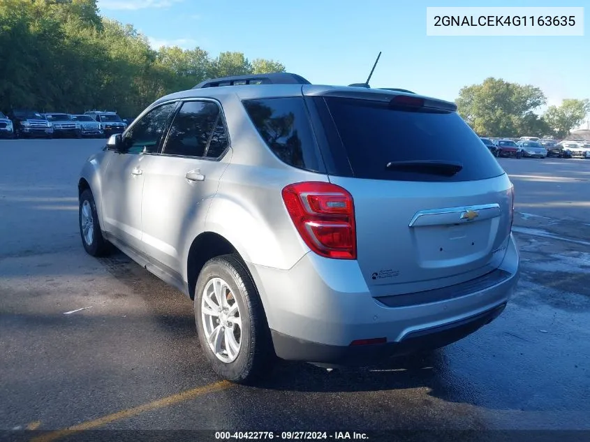 2GNALCEK4G1163635 2016 Chevrolet Equinox Lt