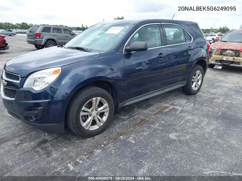 2016 Chevrolet Equinox Ls VIN: 2GNALBEK5G6249095 Lot: 40438579