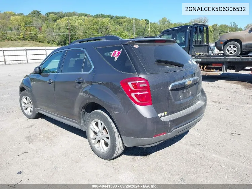 2016 Chevrolet Equinox Lt VIN: 2GNALCEK5G6306532 Lot: 40441590