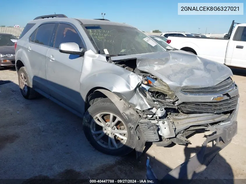 2016 Chevrolet Equinox Lt VIN: 2GNALCEK8G6327021 Lot: 40447788