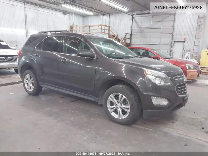 2016 Chevrolet Equinox Lt VIN: 2GNFLFEK6G6275928 Lot: 40448075