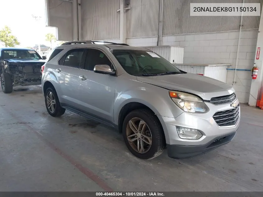 2GNALDEK8G1150134 2016 Chevrolet Equinox Ltz