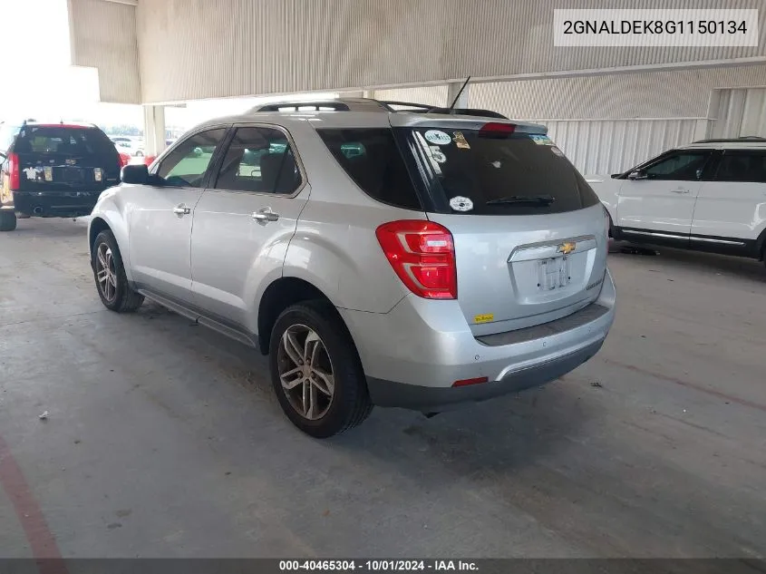 2GNALDEK8G1150134 2016 Chevrolet Equinox Ltz