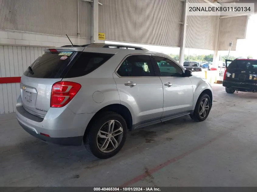 2GNALDEK8G1150134 2016 Chevrolet Equinox Ltz