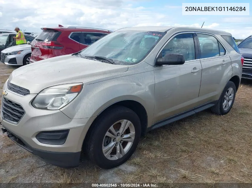 2GNALBEK1G1146284 2016 Chevrolet Equinox Ls