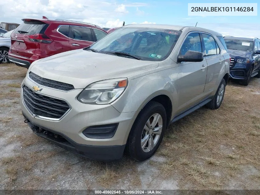 2016 Chevrolet Equinox Ls VIN: 2GNALBEK1G1146284 Lot: 40502545