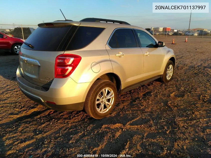 2GNALCEK7G1137997 2016 Chevrolet Equinox Lt