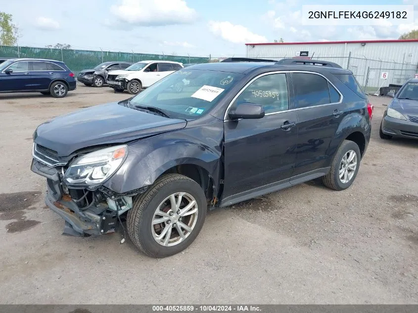 2016 Chevrolet Equinox Lt VIN: 2GNFLFEK4G6249182 Lot: 40525859