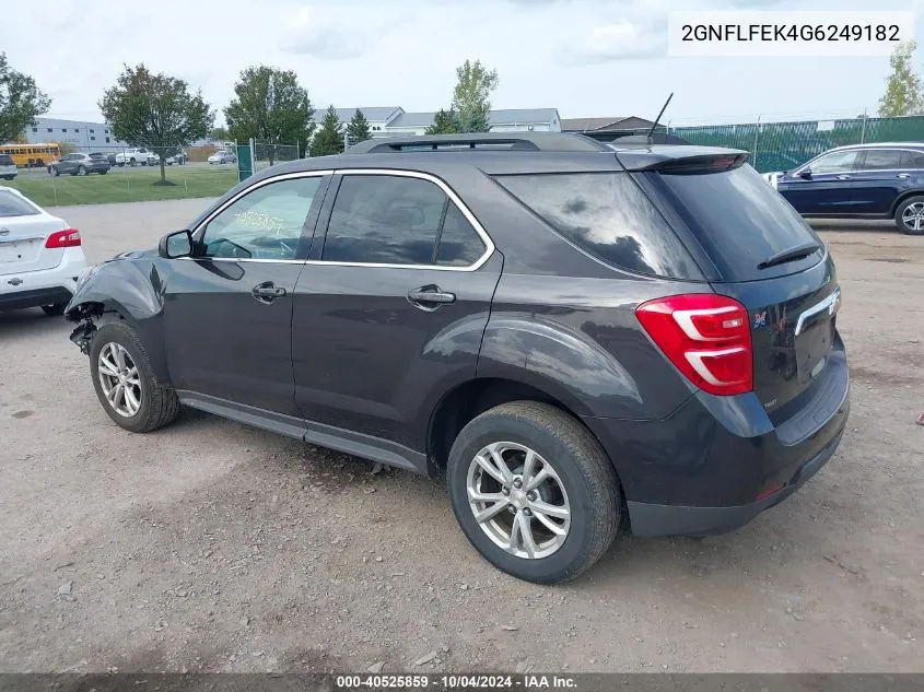 2016 Chevrolet Equinox Lt VIN: 2GNFLFEK4G6249182 Lot: 40525859