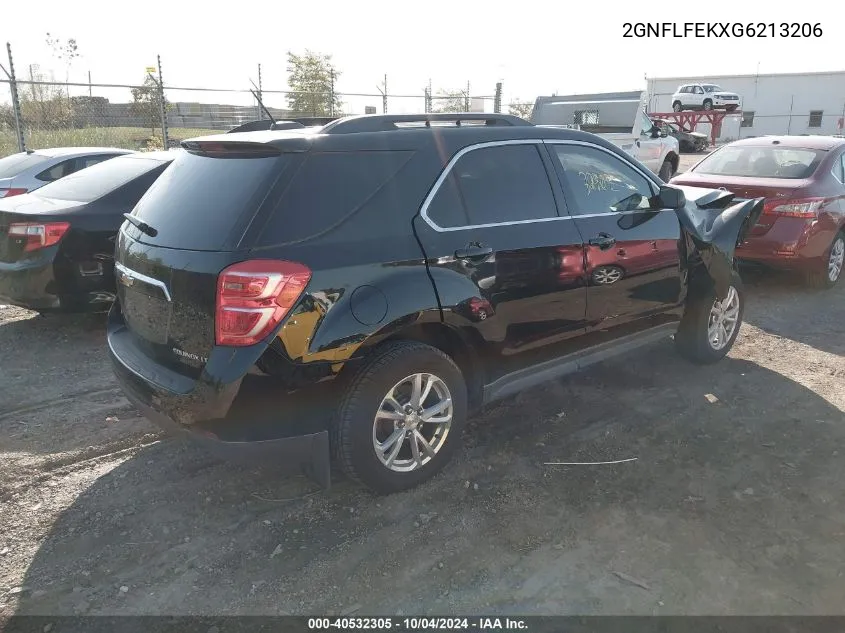 2016 Chevrolet Equinox Lt VIN: 2GNFLFEKXG6213206 Lot: 40532305