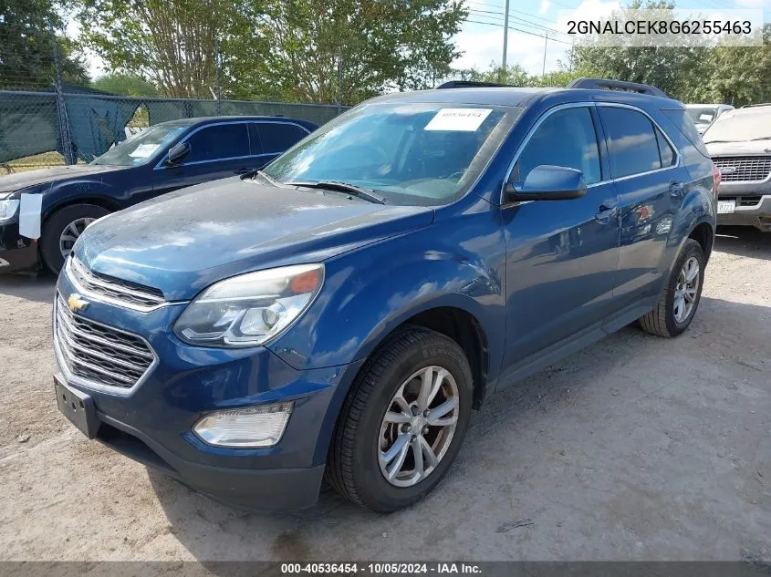 2016 Chevrolet Equinox Lt VIN: 2GNALCEK8G6255463 Lot: 40536454