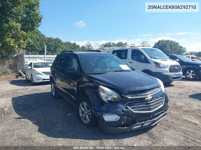 2016 Chevrolet Equinox Lt VIN: 2GNALCEK8G6292710 Lot: 40546740