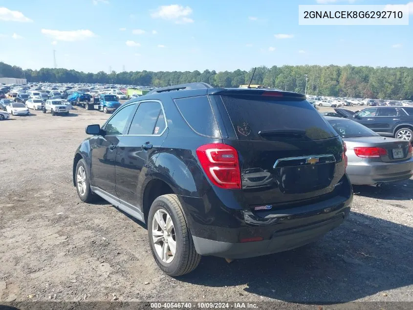 2016 Chevrolet Equinox Lt VIN: 2GNALCEK8G6292710 Lot: 40546740