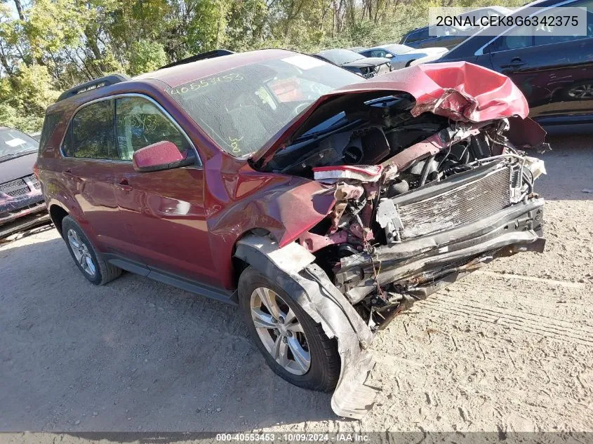 2GNALCEK8G6342375 2016 Chevrolet Equinox Lt