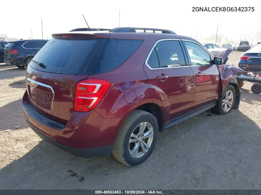 2GNALCEK8G6342375 2016 Chevrolet Equinox Lt