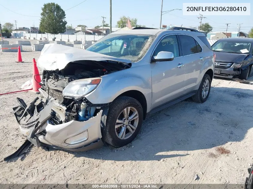 2016 Chevrolet Equinox Lt VIN: 2GNFLFEK3G6280410 Lot: 40583959