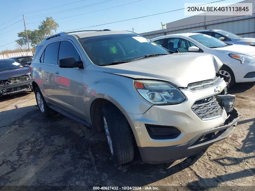 2016 Chevrolet Equinox Ls VIN: 2GNALBEK4G1113845 Lot: 40627432