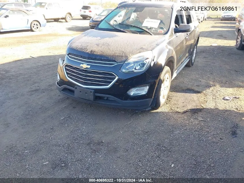 2016 Chevrolet Equinox Lt VIN: 2GNFLFEK7G6169861 Lot: 40695322