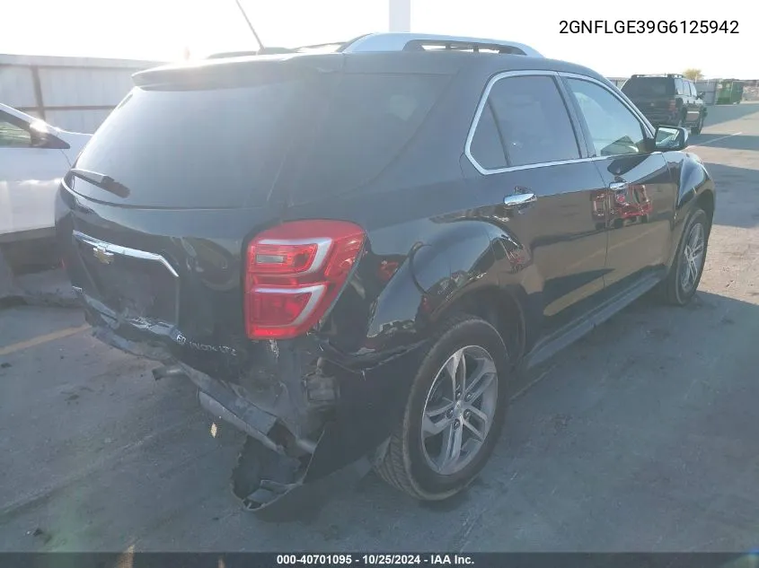 2GNFLGE39G6125942 2016 Chevrolet Equinox Ltz