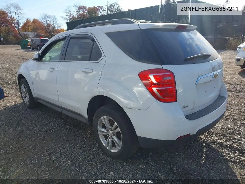 2016 Chevrolet Equinox Lt VIN: 2GNFLFEKXG6357211 Lot: 40709663