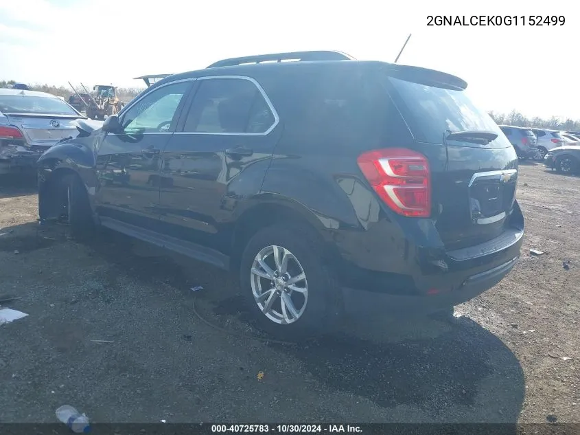 2GNALCEK0G1152499 2016 Chevrolet Equinox Lt