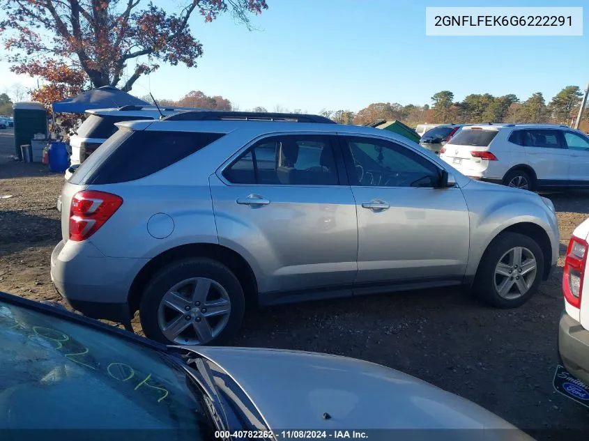 2016 Chevrolet Equinox Lt VIN: 2GNFLFEK6G6222291 Lot: 40782262