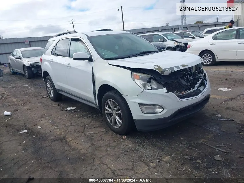 2016 Chevrolet Equinox Lt VIN: 2GNALCEK0G6213627 Lot: 40807784