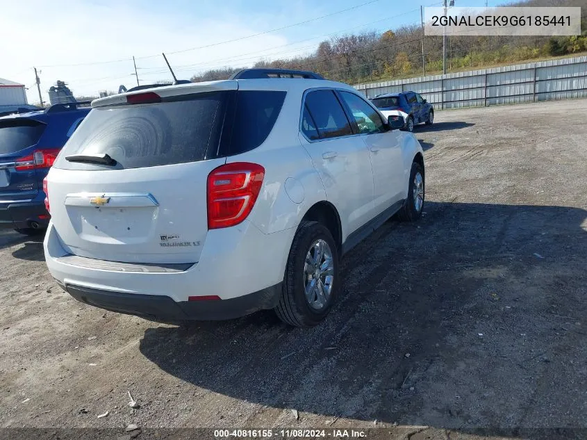 2016 Chevrolet Equinox Lt VIN: 2GNALCEK9G6185441 Lot: 40816155