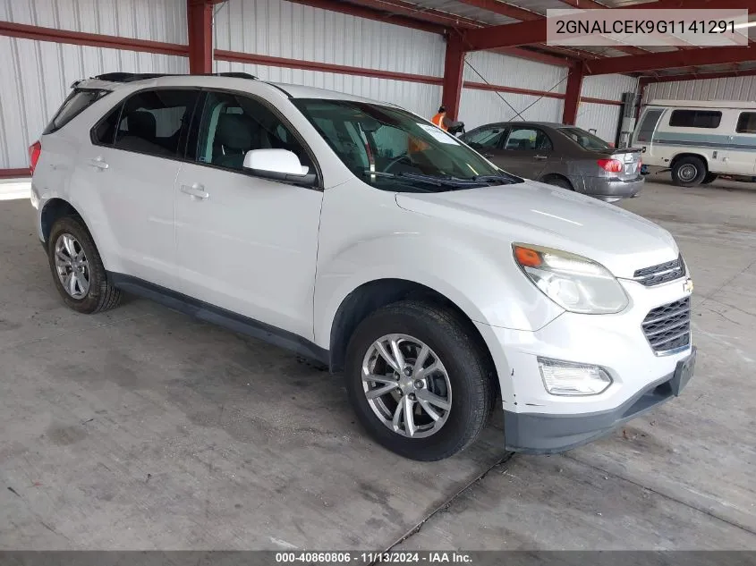 2016 Chevrolet Equinox Lt VIN: 2GNALCEK9G1141291 Lot: 40860806