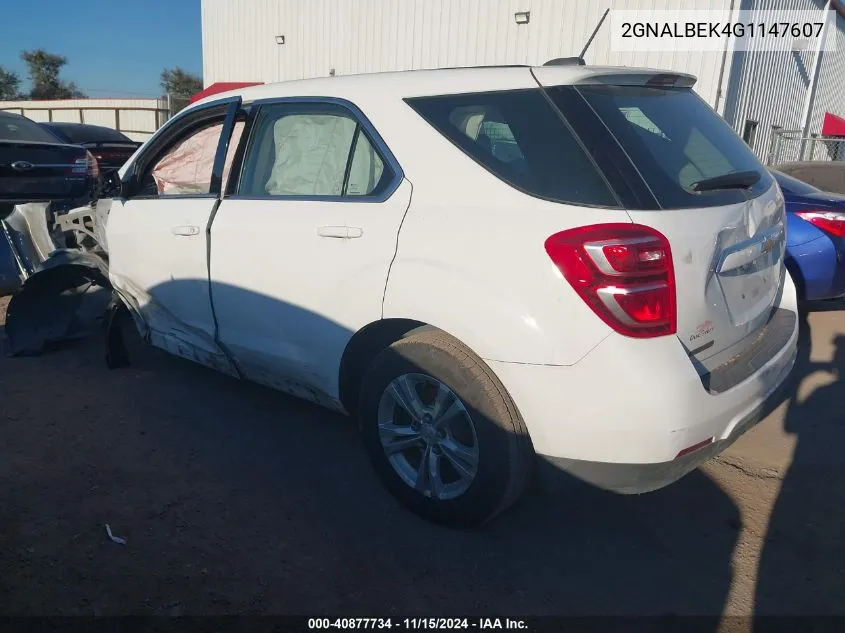 2GNALBEK4G1147607 2016 Chevrolet Equinox Ls