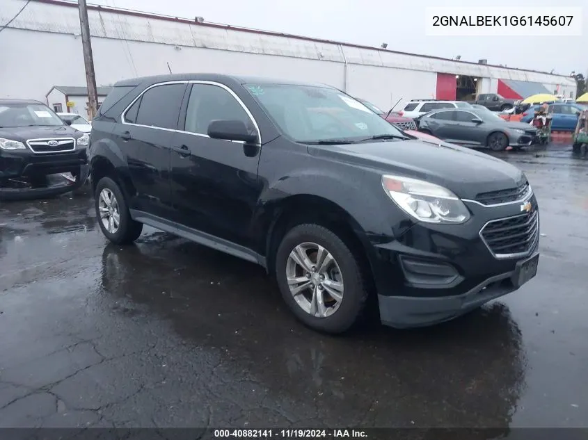 2016 Chevrolet Equinox Ls VIN: 2GNALBEK1G6145607 Lot: 40882141