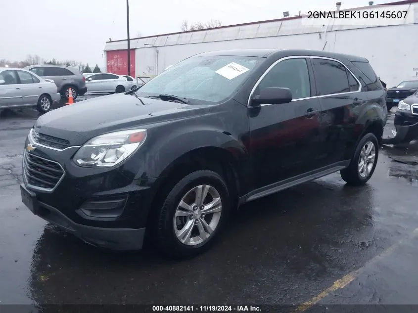 2016 Chevrolet Equinox Ls VIN: 2GNALBEK1G6145607 Lot: 40882141