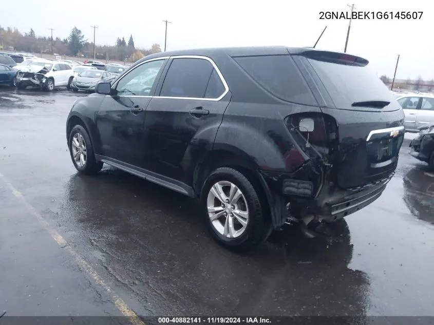 2016 Chevrolet Equinox Ls VIN: 2GNALBEK1G6145607 Lot: 40882141