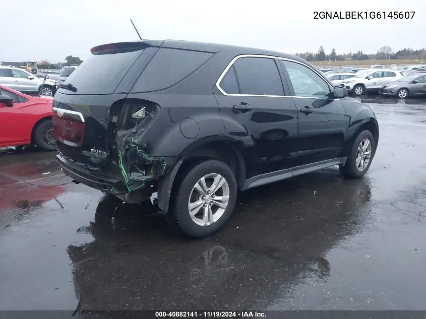 2016 Chevrolet Equinox Ls VIN: 2GNALBEK1G6145607 Lot: 40882141