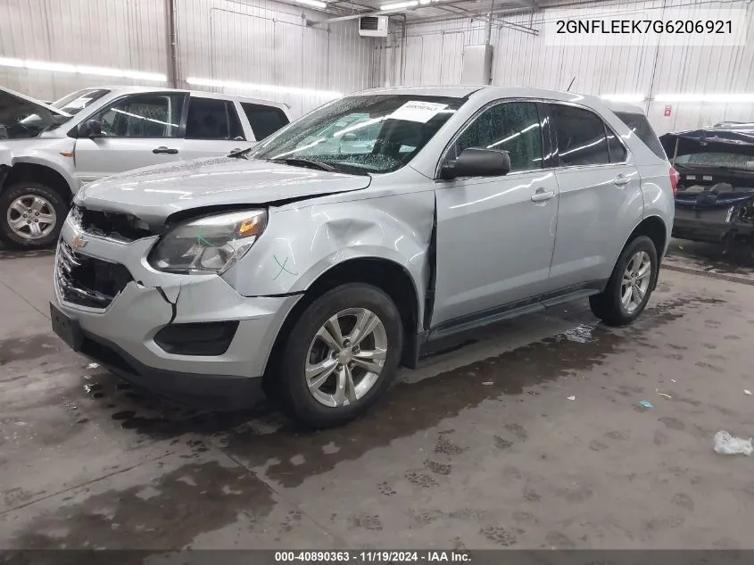 2GNFLEEK7G6206921 2016 Chevrolet Equinox Ls