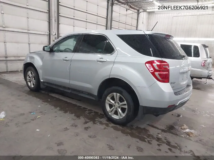 2GNFLEEK7G6206921 2016 Chevrolet Equinox Ls