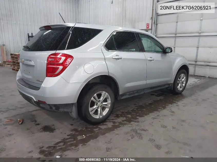 2GNFLEEK7G6206921 2016 Chevrolet Equinox Ls