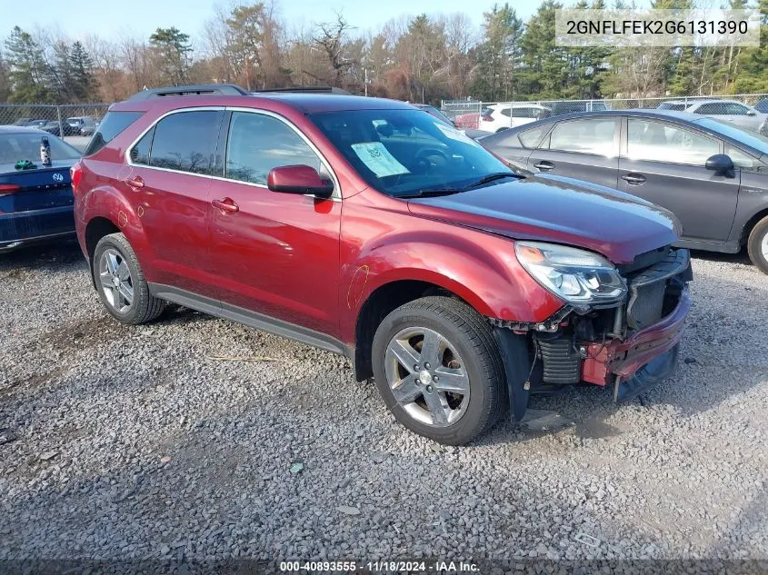 2016 Chevrolet Equinox Lt VIN: 2GNFLFEK2G6131390 Lot: 40893555