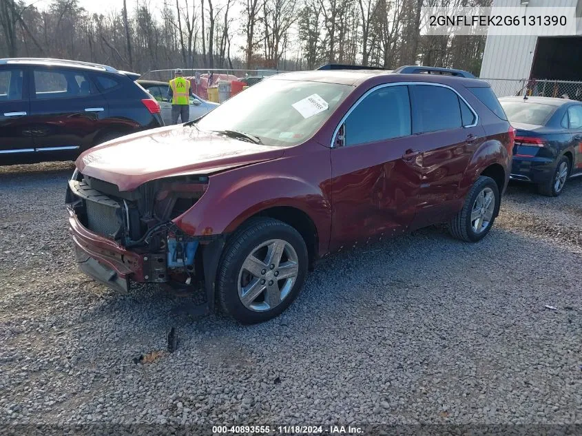 2016 Chevrolet Equinox Lt VIN: 2GNFLFEK2G6131390 Lot: 40893555