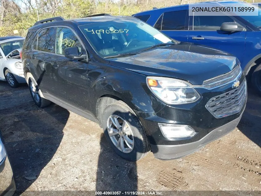 2016 Chevrolet Equinox Lt VIN: 2GNALCEK6G1158999 Lot: 40903057