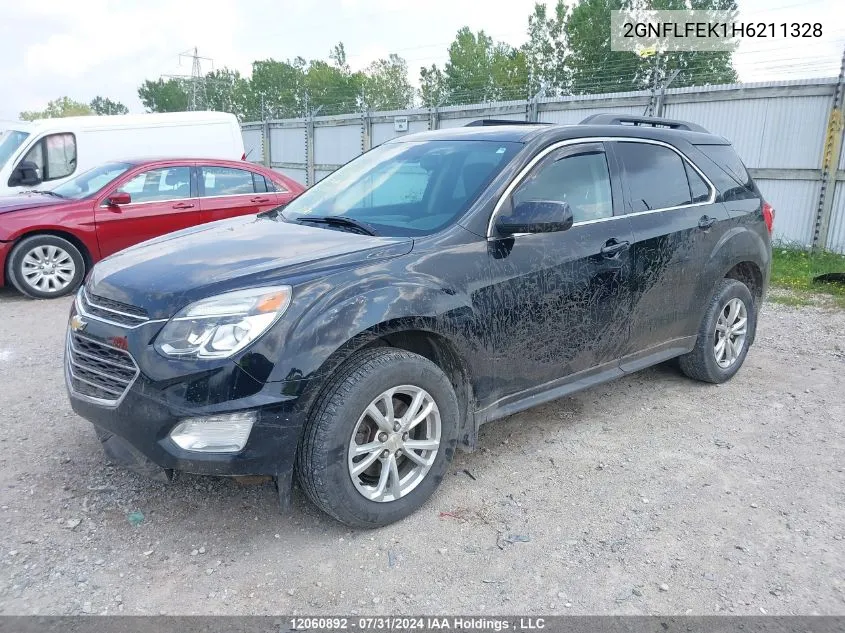 2017 Chevrolet Equinox VIN: 2GNFLFEK1H6211328 Lot: 12060892