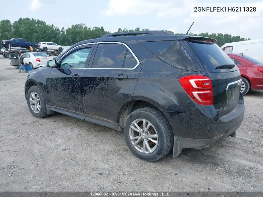 2017 Chevrolet Equinox VIN: 2GNFLFEK1H6211328 Lot: 12060892