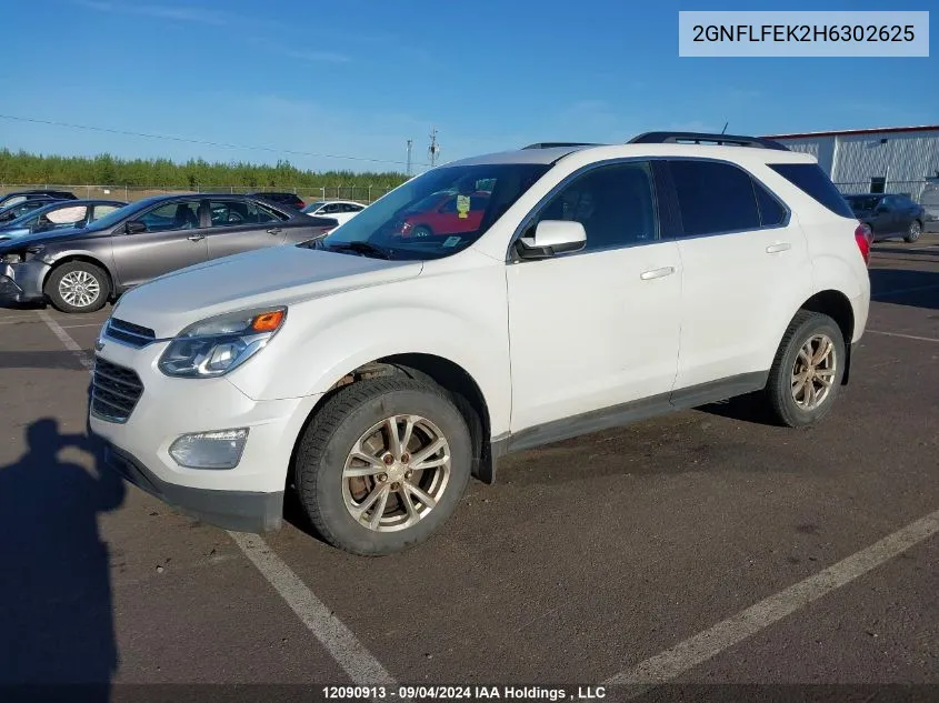 2017 Chevrolet Equinox Lt VIN: 2GNFLFEK2H6302625 Lot: 12090913